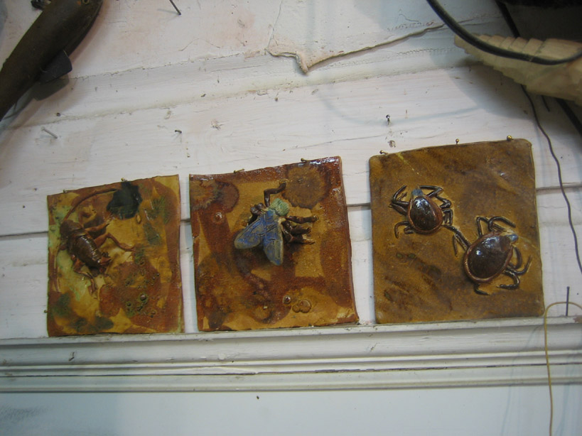 3 tilesw in the studio