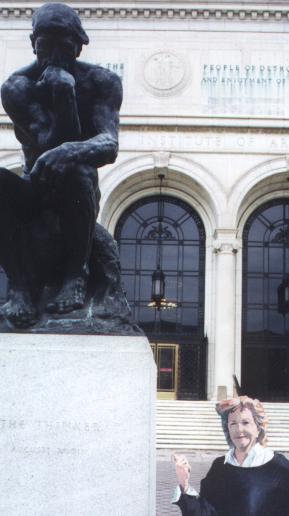 Rodin's Thinker at the Detroit Institute of Arts